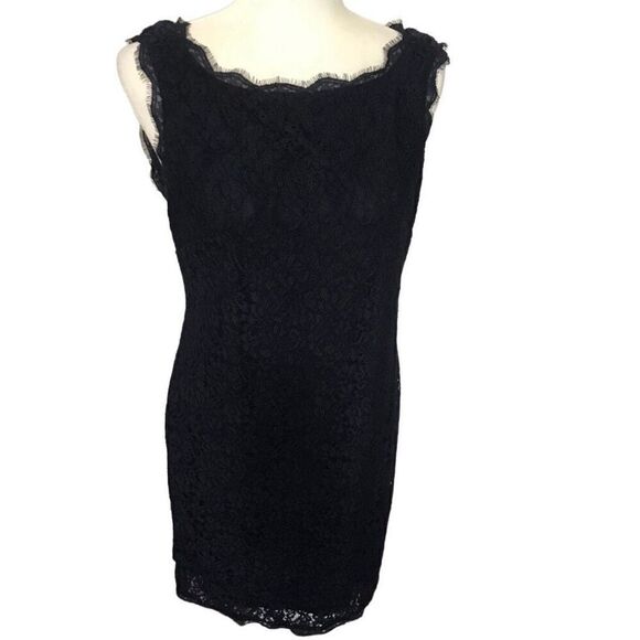 Adrianna Pappel Blue Lace‎ Sleeveless Dress size 12 - Picture 11 of 12